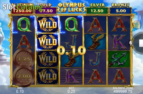 Οθόνη3. Olympus of Luck: Hold the Spin Κουλοχέρης