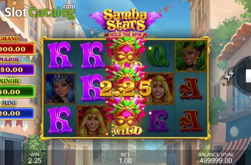Οθόνη3. Samba Stars: Hold the Spin Κουλοχέρης 