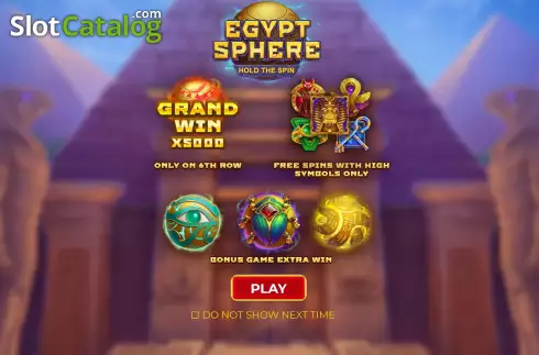 Οθόνη2. Egypt Sphere: Hold The Spin Κουλοχέρης