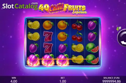 Οθόνη4. 40 Chilli Fruits Superior Κουλοχέρης