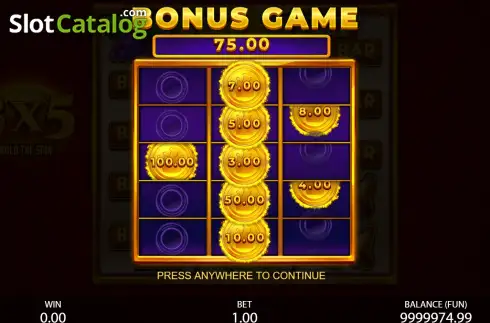 Οθόνη9. 3x5 Hold the Spin Κουλοχέρης 