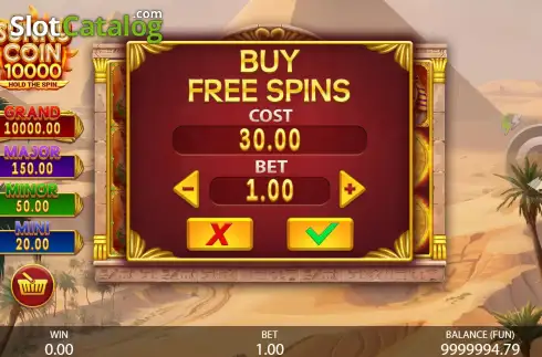Οθόνη5. Sunny Coin 10000: Hold the Spin Κουλοχέρης