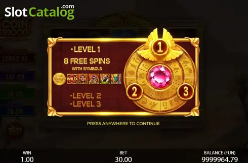 Οθόνη7. Sunny Coin 10000: Hold the Spin Κουλοχέρης