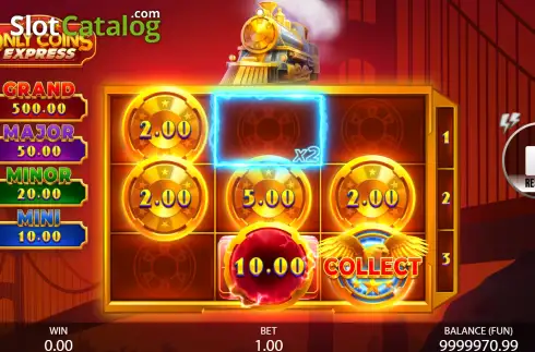 Οθόνη3. Only Coins Express Κουλοχέρης