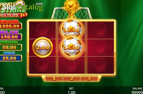 Οθόνη3. 3x3 Football Strike: Hold The Spin Κουλοχέρης