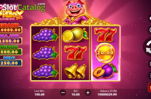 Οθόνη2. 3x3 Pink Piggy: Hold the Spin Κουλοχέρης 