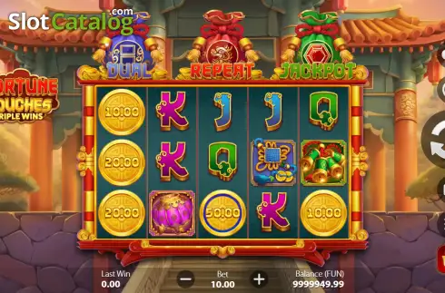Οθόνη2. 3 Fortune Pouches: Triple Wins Κουλοχέρης