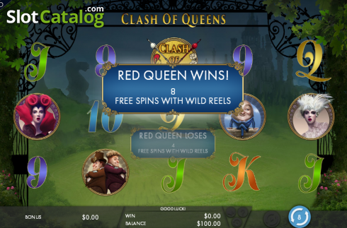 Δωρεάν περιστροφές. Clash of Queens Κουλοχέρης