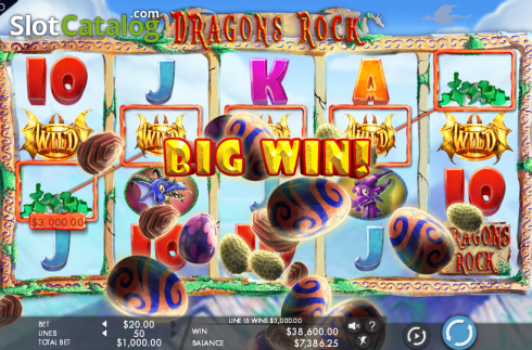 Μεγάλη νίκη. Dragons Rock Κουλοχέρης