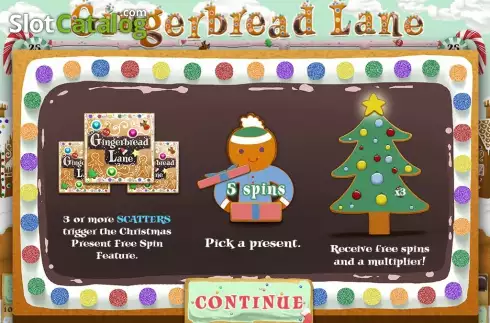 Τα χαρακτηριστικά του παιχνιδιού. Gingerbread Lane Κουλοχέρης 