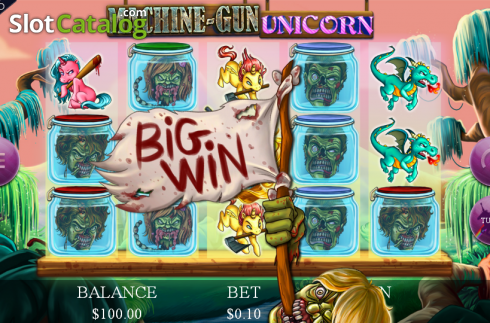 Μεγάλη νίκη. Machine Gun Unicorn Κουλοχέρης