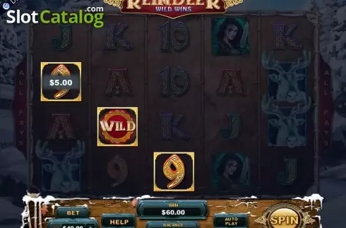 Αγριος. Reindeer Wild Wins Κουλοχέρης 