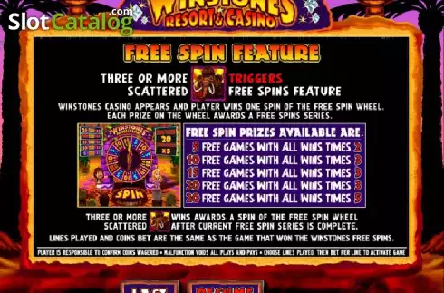 Πίνακας πληρωμών 3. Winstones Resort & Casino Κουλοχέρης