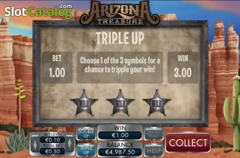 Τριπλό παιχνίδι. Arizona Treasure Κουλοχέρης