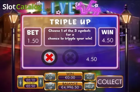 Triple Up παιχνίδι. Live Jazz Κουλοχέρης