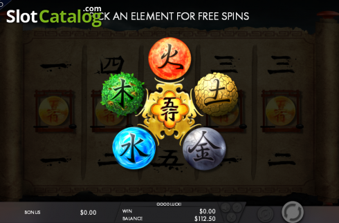 Δωρεάν περιστροφές. Wu Xing (Genesis) Κουλοχέρης