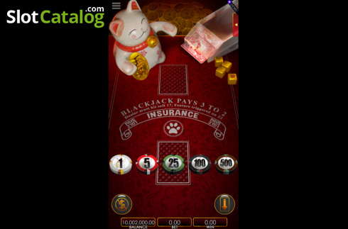 Οθόνη2. Lucky Cat Blackjack Κουλοχέρης