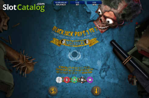 Οθόνη2. Zombie Blackjack Κουλοχέρης