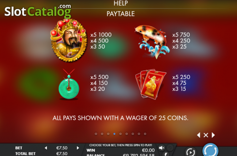 Οθόνη6. CaiShen's Fortune XL Κουλοχέρης