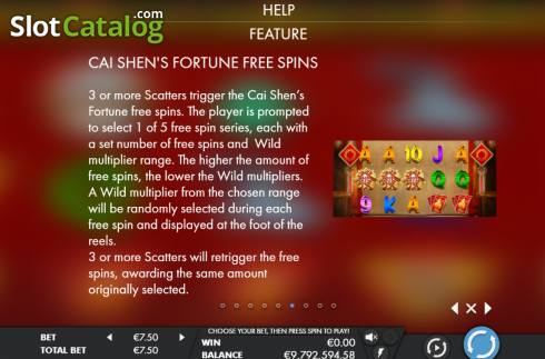 Οθόνη8. CaiShen's Fortune XL Κουλοχέρης