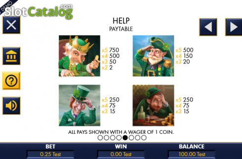 Πίνακας πληρωμών 5. Leprechaun Tales Κουλοχέρης