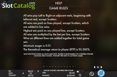 Πίνακας πληρωμών 1. Game of Swords Κουλοχέρης 