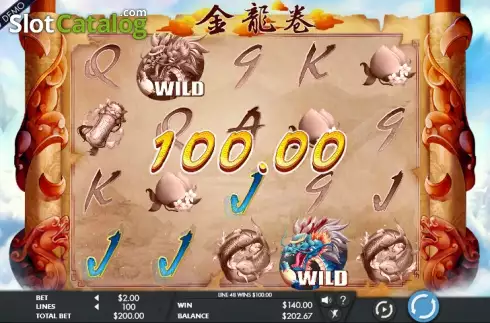 Οθόνη 3. Dragons Scroll Κουλοχέρης
