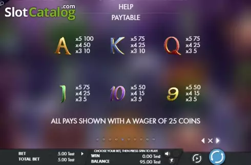 Πίνακας πληρωμών 5. Fortune turtle Κουλοχέρης