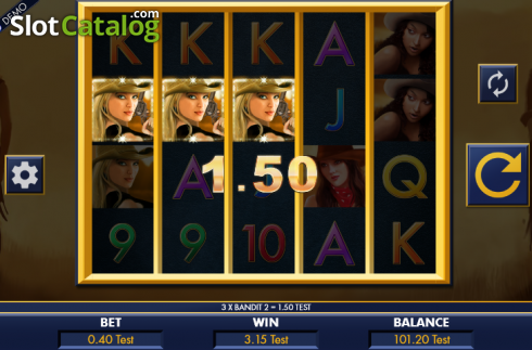 Οθόνη 2. Belles Bandits Κουλοχέρης