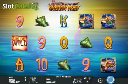 Οθόνη 3. Lucky Dragon Boat Κουλοχέρης