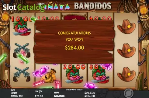 Οθόνη 4. Piñata Bandidos Κουλοχέρης