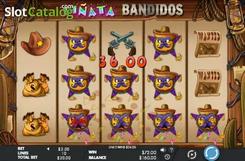 Οθόνη 5. Piñata Bandidos Κουλοχέρης