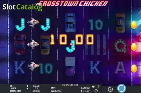 Οθόνη 2. Crosstown Chicken Κουλοχέρης 