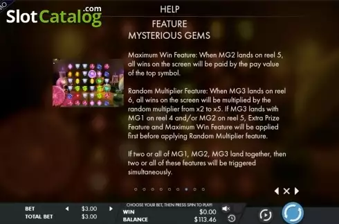 Οθόνη6. Mysterious gems Κουλοχέρης