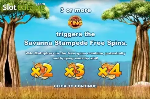 Οθόνη2. Savanna King - Jackpot Κουλοχέρης