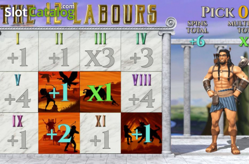 Οθόνη8. Hercules The 12 Labours Κουλοχέρης 