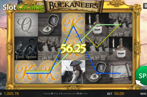 Οθόνη4. Buckaneers Κουλοχέρης