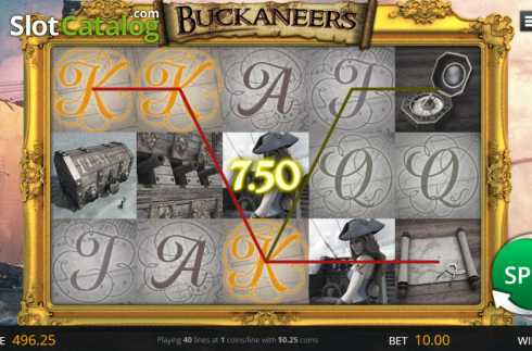 Οθόνη6. Buckaneers Κουλοχέρης