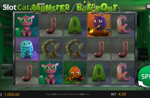Οθόνη2. Monster Breakout Κουλοχέρης