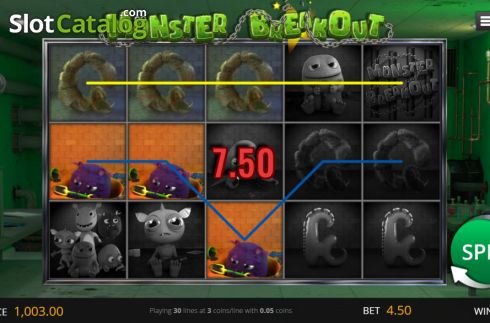 Οθόνη3. Monster Breakout Κουλοχέρης