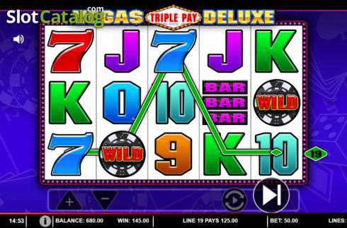 Οθόνη4. Vegas Triple Pay Deluxe Κουλοχέρης
