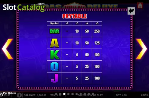 Οθόνη8. Vegas Triple Pay Deluxe Κουλοχέρης
