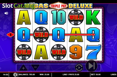 Οθόνη5. Vegas Triple Pay Deluxe Κουλοχέρης