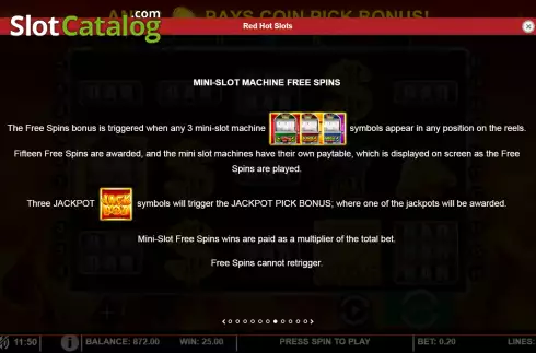Οθόνη4. Red Hot Slots Κουλοχέρης