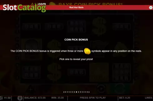Οθόνη5. Red Hot Slots Κουλοχέρης