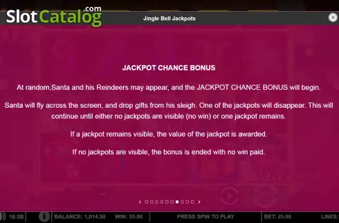 Οθόνη6. Jingle Bell Jackpots Κουλοχέρης