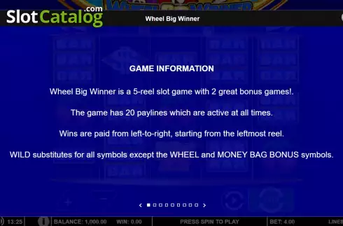 Οθόνη5. Wheel Big Winner Κουλοχέρης