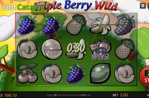 Οθόνη3. Triple Berry Wild Κουλοχέρης 