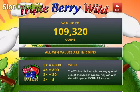 Οθόνη6. Triple Berry Wild Κουλοχέρης 