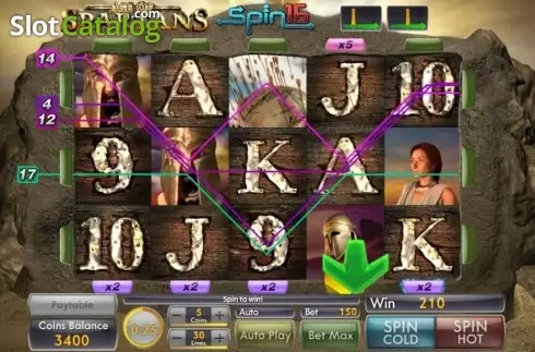 Οθόνη3. Age of Spartans Spin16 Κουλοχέρης